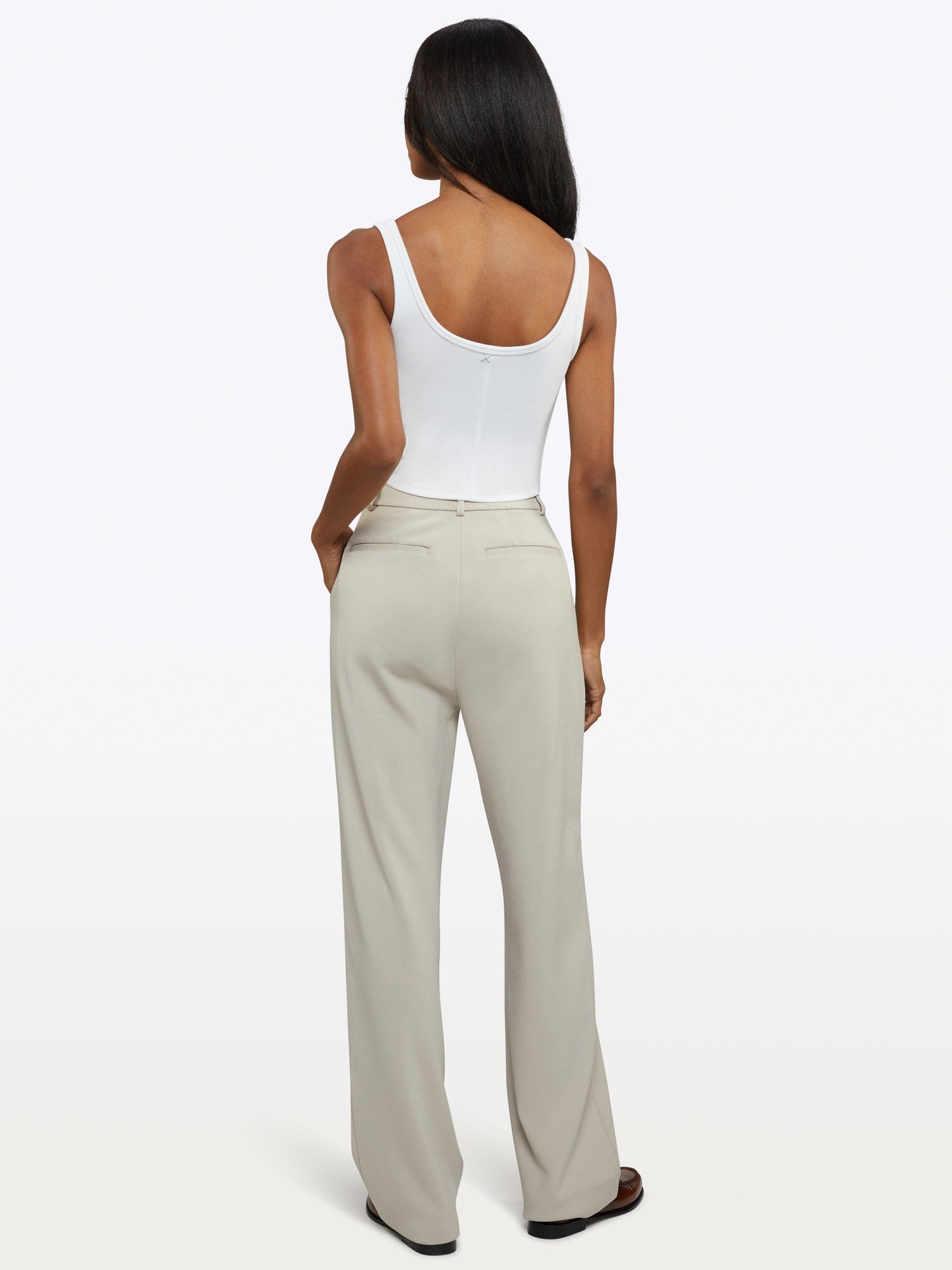 Womens | Aloe Form-Fitting Aloe Infused Cotton Essential Tank | White