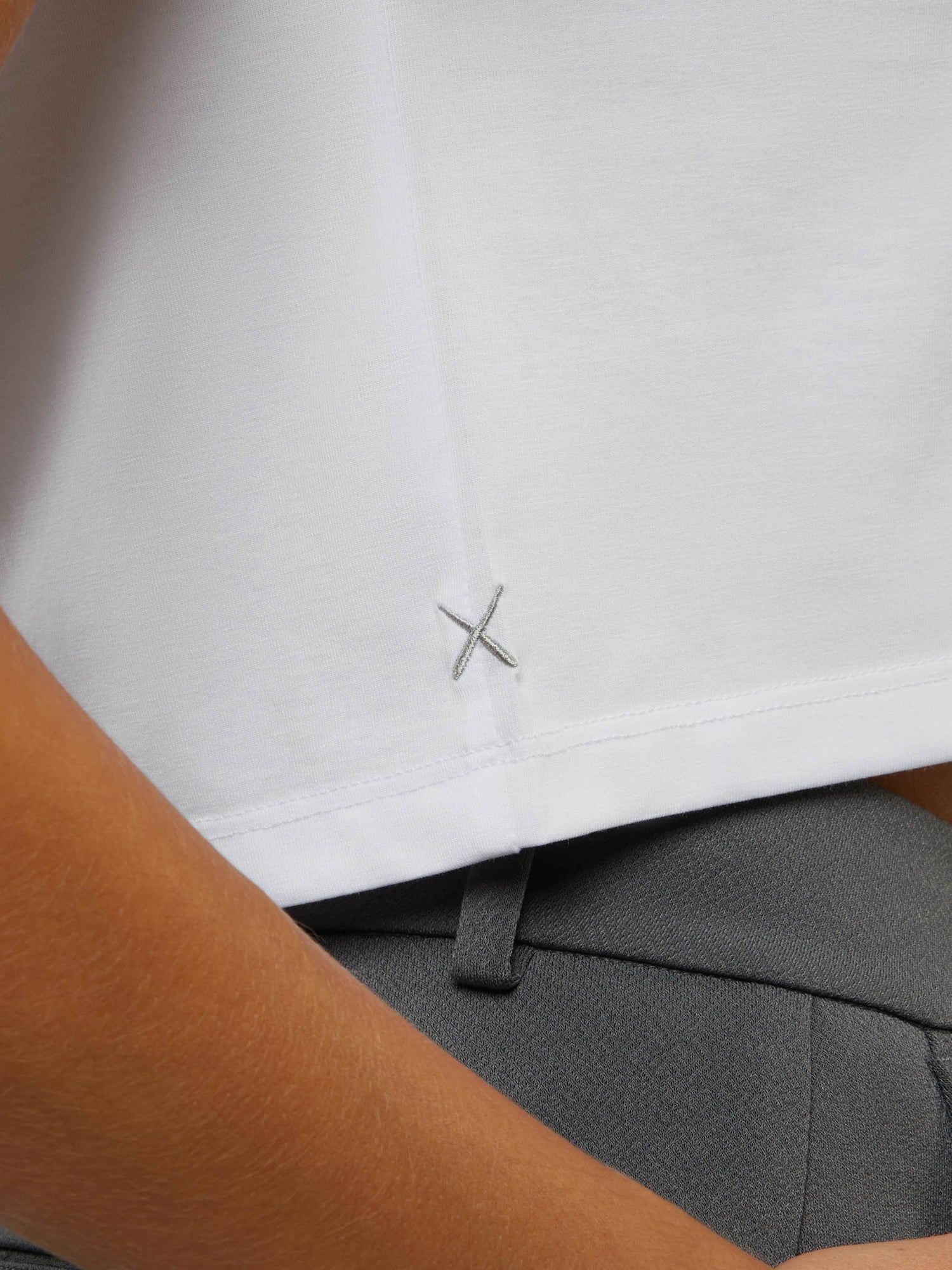 Womens | Almost Friday Tee Cropped | White Classic-fit PYCA Pro® | White