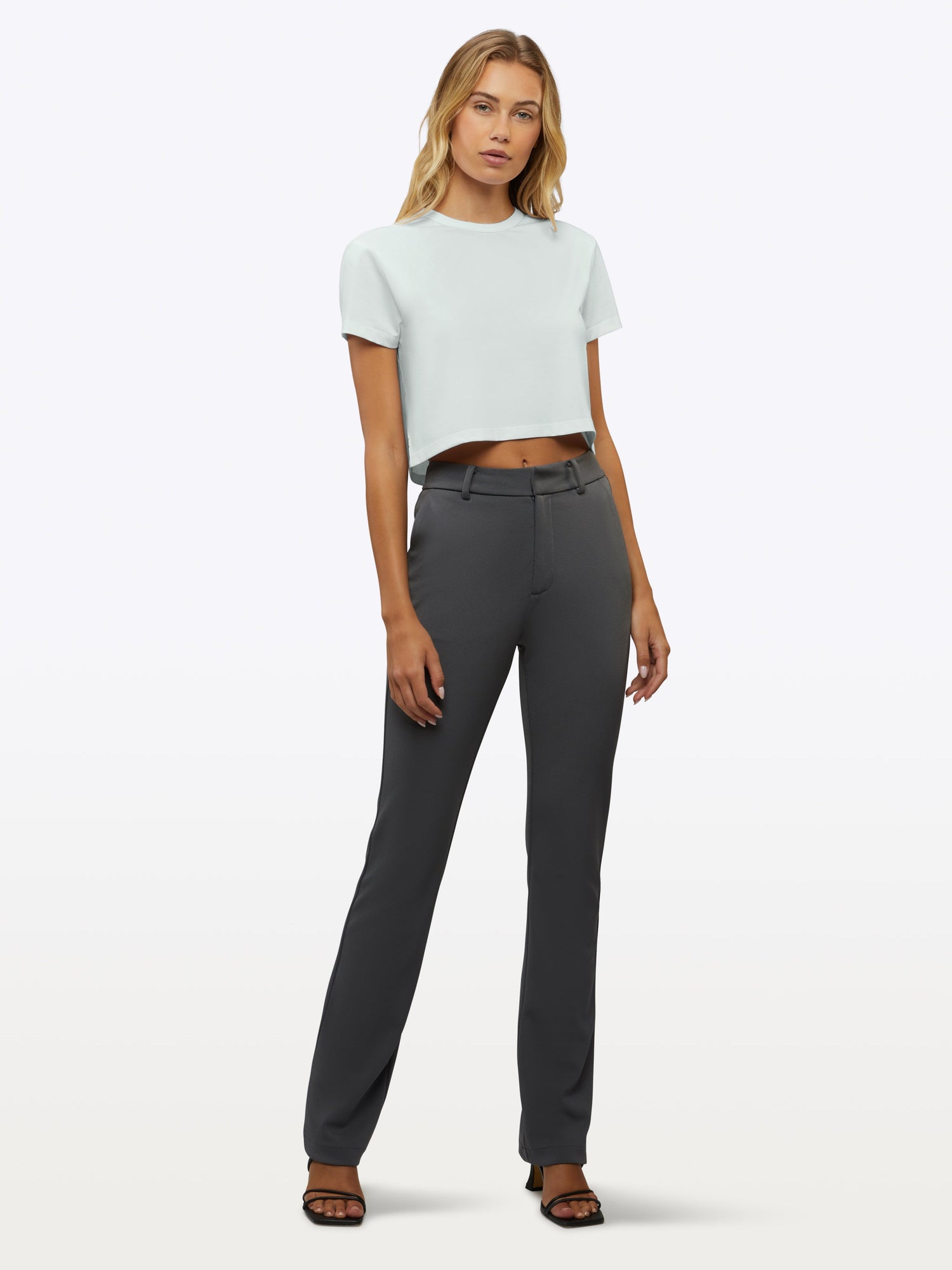Womens | Almost Friday Tee Cropped | Ice
