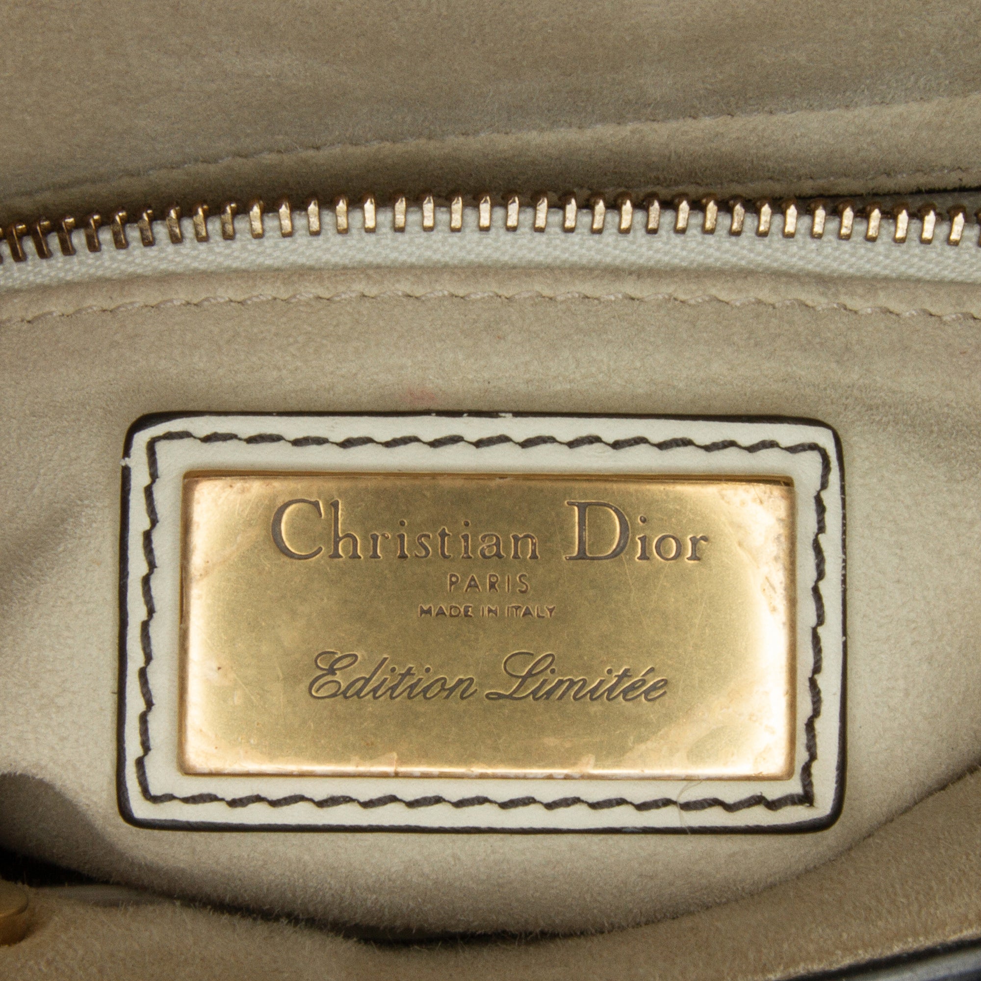 Dior | Pre-Owned Niki De Saint Phalle Mini Calfskin Dioramour Lady (Embroidered) - I | White