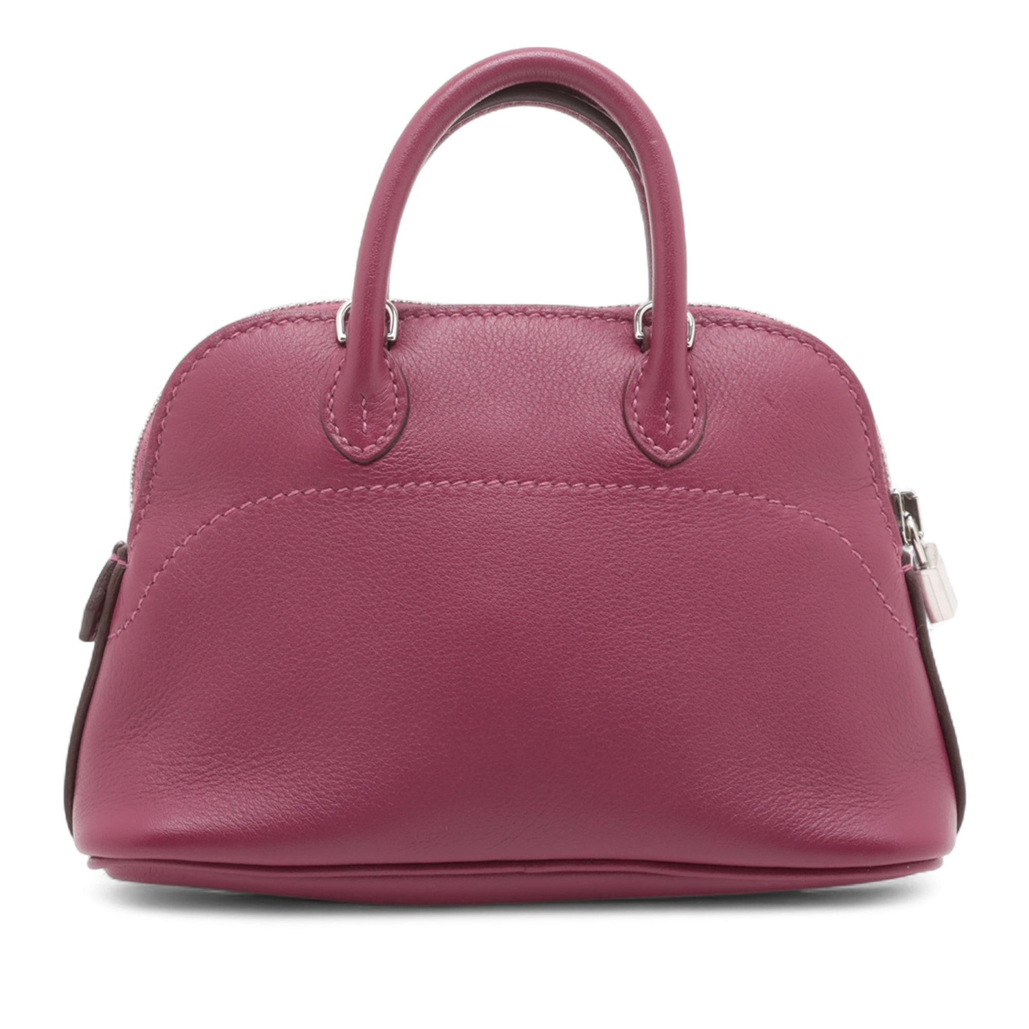 Hermes | Pre-Owned Micro Mini Evercolor Bolide 1923 | Purple/Magenta