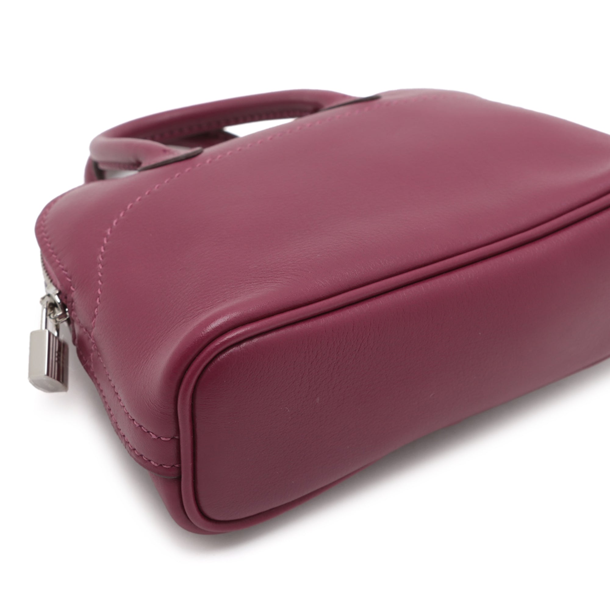Hermes | Pre-Owned Micro Mini Evercolor Bolide 1923 | Purple/Magenta
