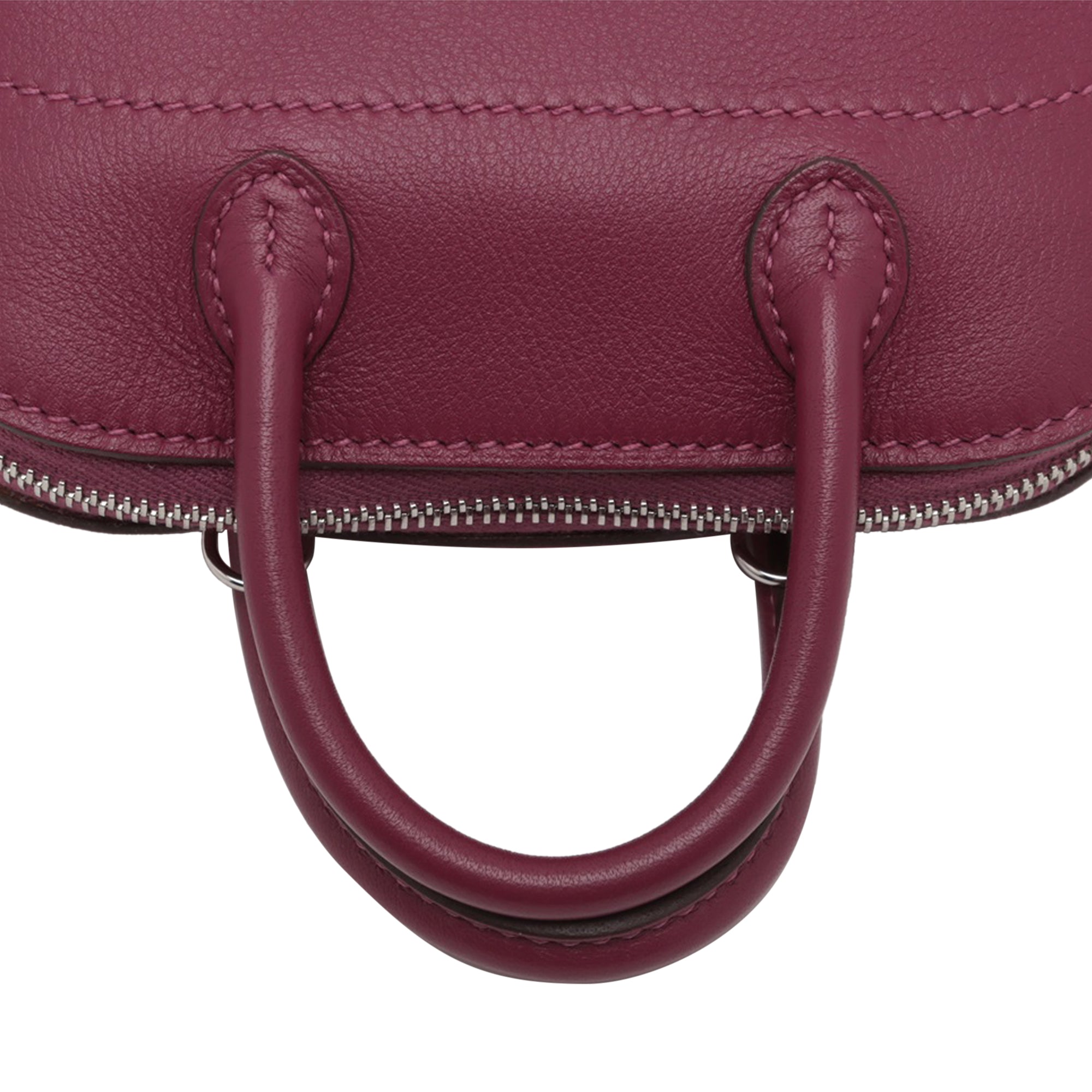 Hermes | Pre-Owned Micro Mini Evercolor Bolide 1923 | Purple/Magenta