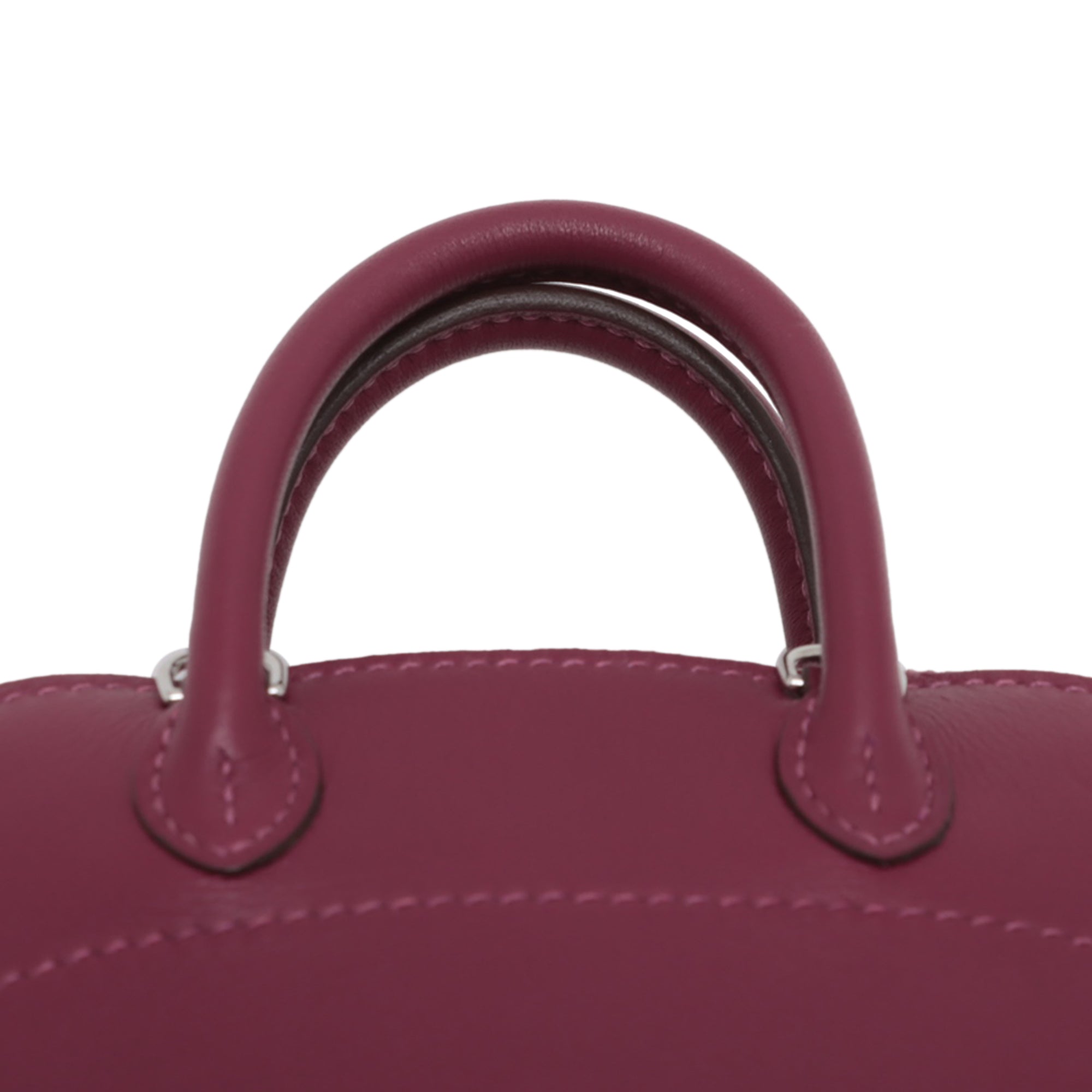 Hermes | Pre-Owned Micro Mini Evercolor Bolide 1923 | Purple/Magenta