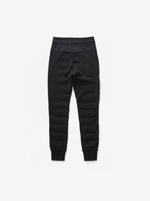 Woman HYBRID DOWN JOGGER - Black - flat lay - back