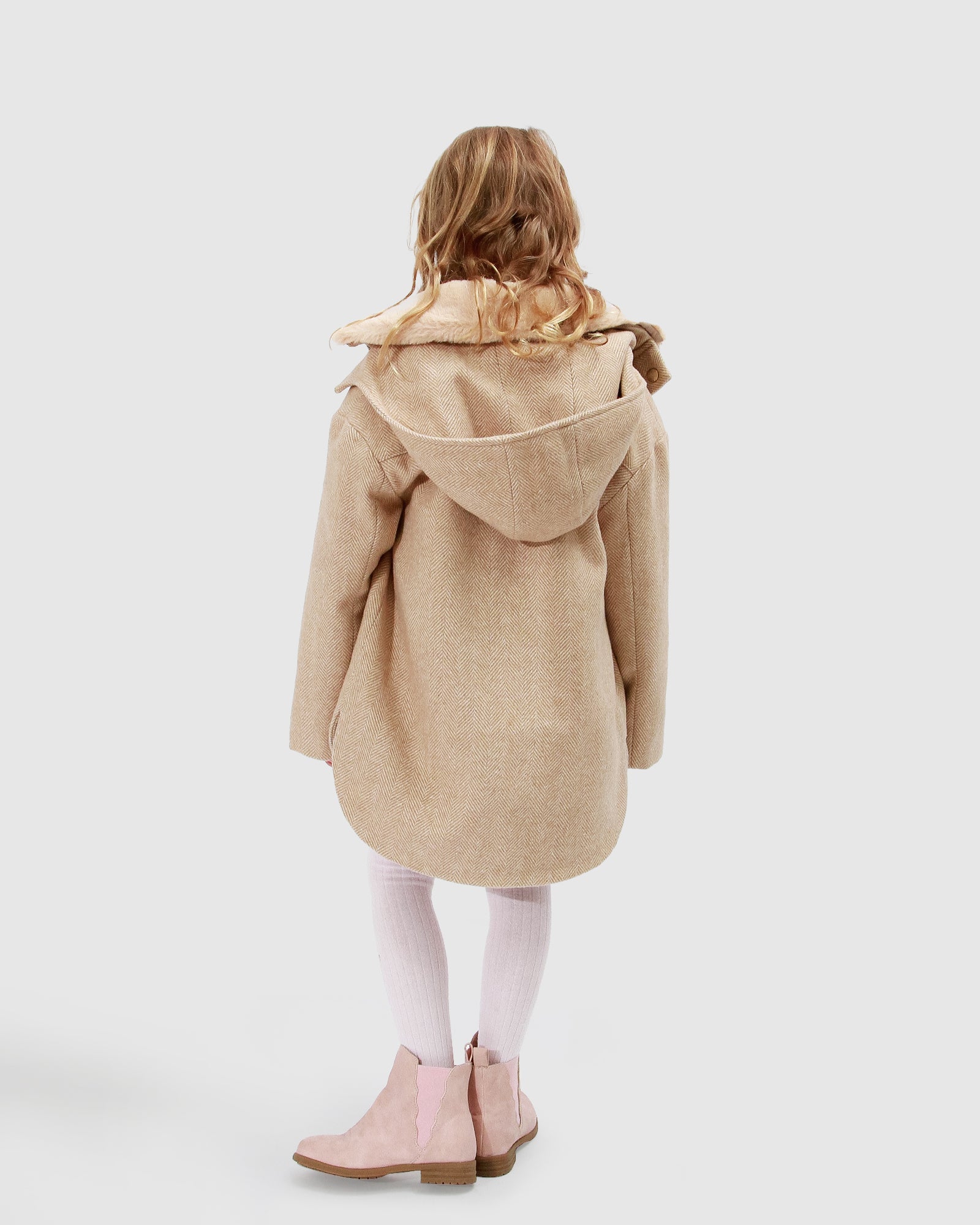 Kids | When I Grow Up Detachable Hooded Coat | Pale Oat