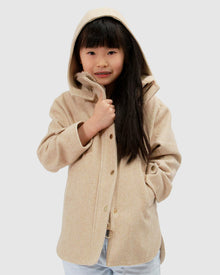 Kids | When I Grow Up Detachable Hooded Coat | Pale Oat