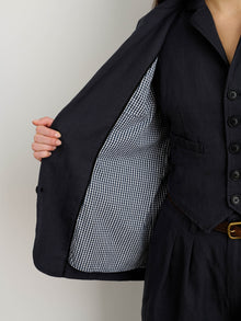 Women | Meggie Blazer | Drapey Twill Washed Black