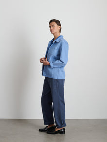 Women | Britt Work Jacket | Recycled Denim Coastal
