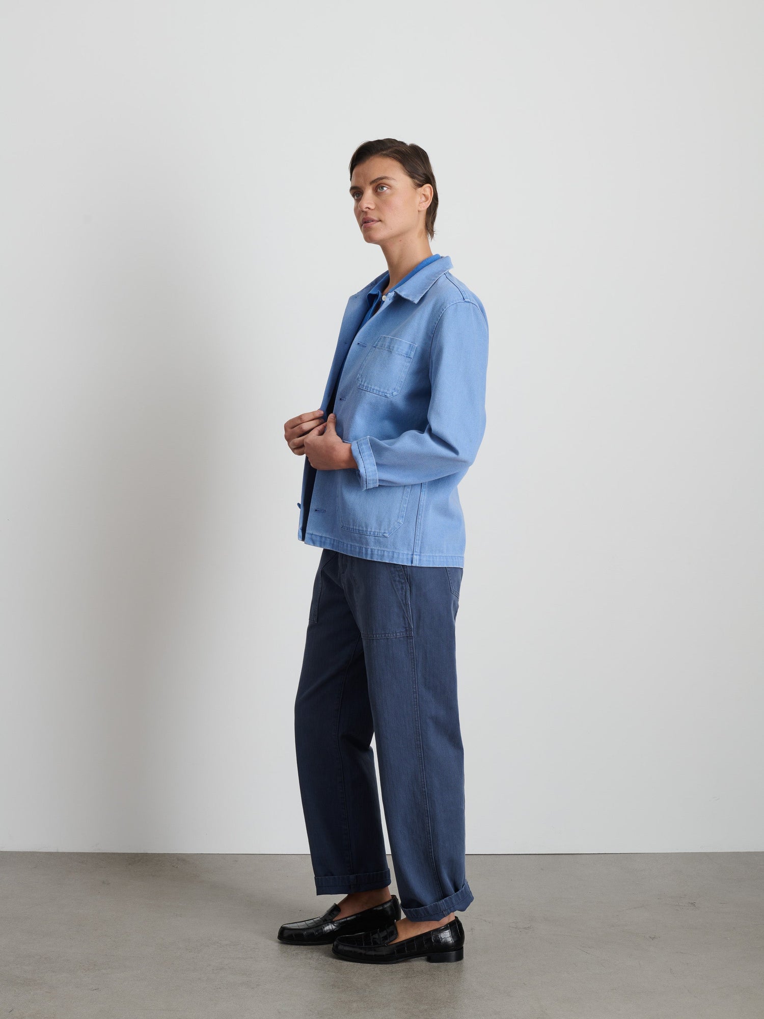 Women | Britt Work Jacket | Recycled Denim Coastal