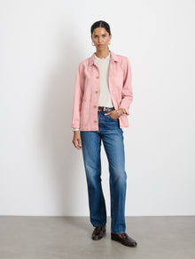 Women | Britt Work Jacket | Recycled Denim Blush Pink