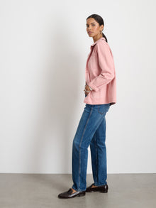 Women | Britt Work Jacket | Recycled Denim Blush Pink