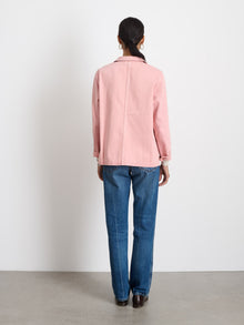 Women | Britt Work Jacket | Recycled Denim Blush Pink