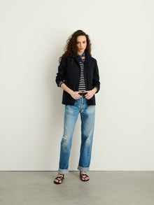 Women | Britt Work Jacket | Recycled Denim Washed Black
