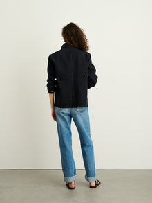 Women | Britt Work Jacket | Recycled Denim Washed Black
