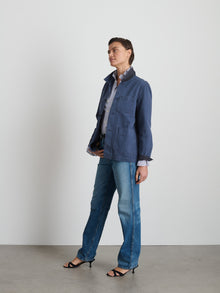 Women | Britt Work Jacket | Herringbone Slate Blue