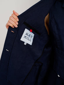 Women | Boy Blazer | Linen Navy