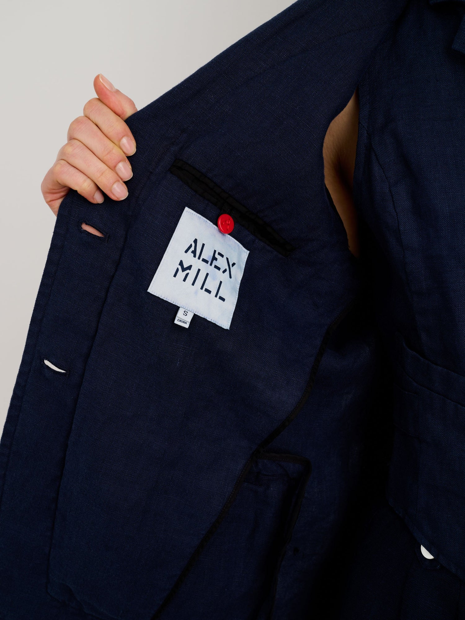 Women | Boy Blazer | Linen Navy