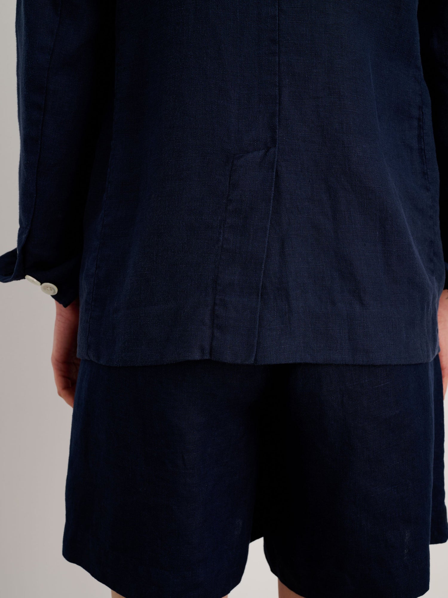 Women | Boy Blazer | Linen Navy