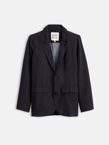 Women | Meggie Blazer | Drapey Twill Washed Black