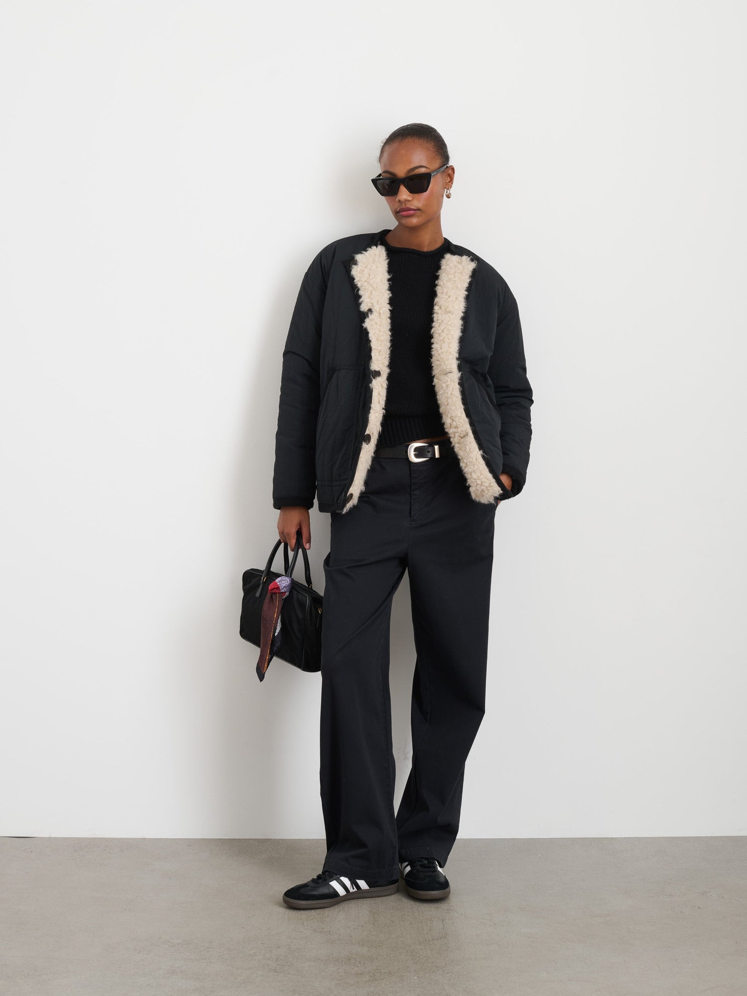 Women | Reversible Polar Bear Jacket | Black