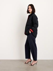 Women | Keaton Double Pleat Pant | Twill Dark Navy