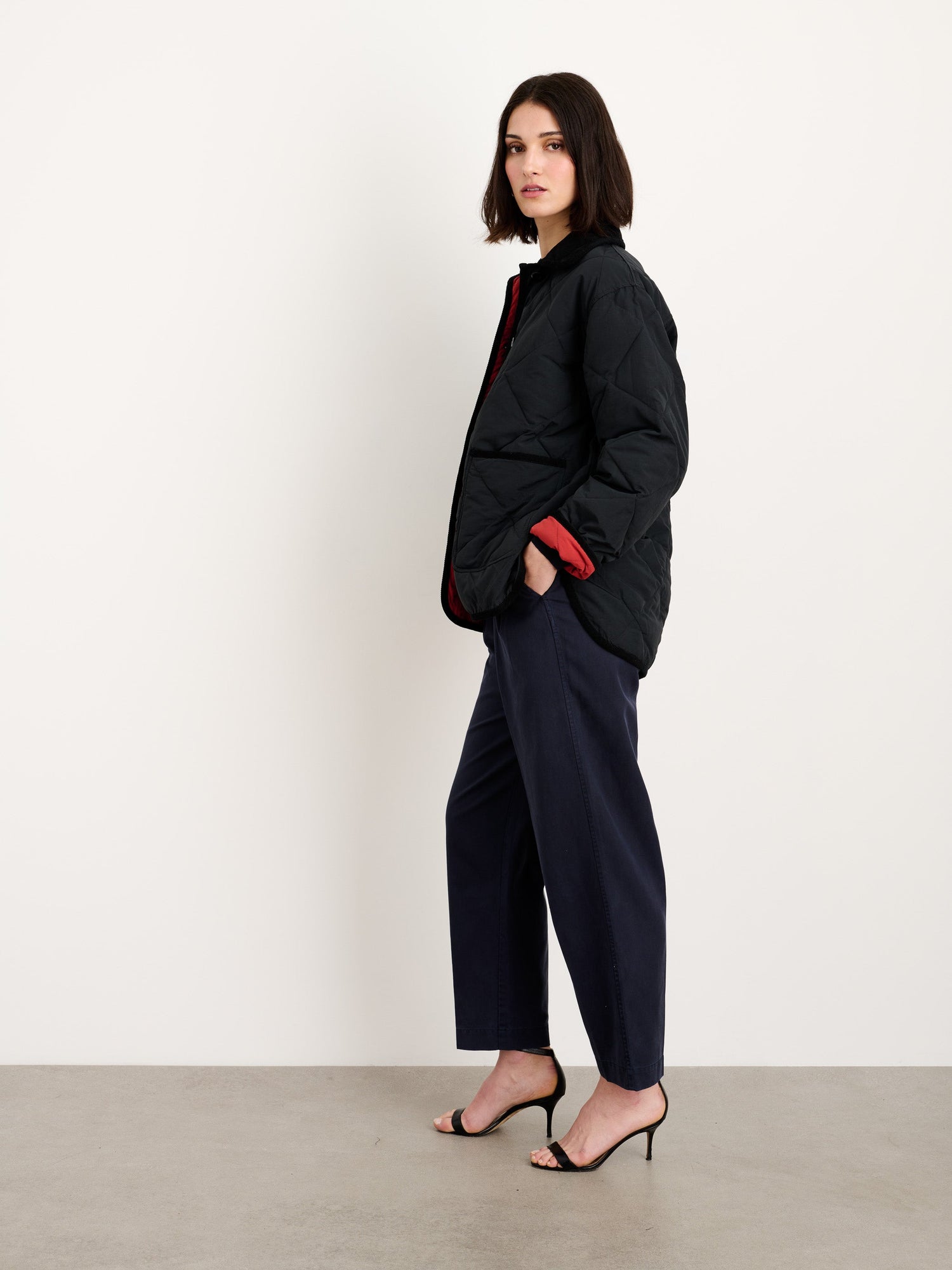 Women | Keaton Double Pleat Pant | Twill Dark Navy
