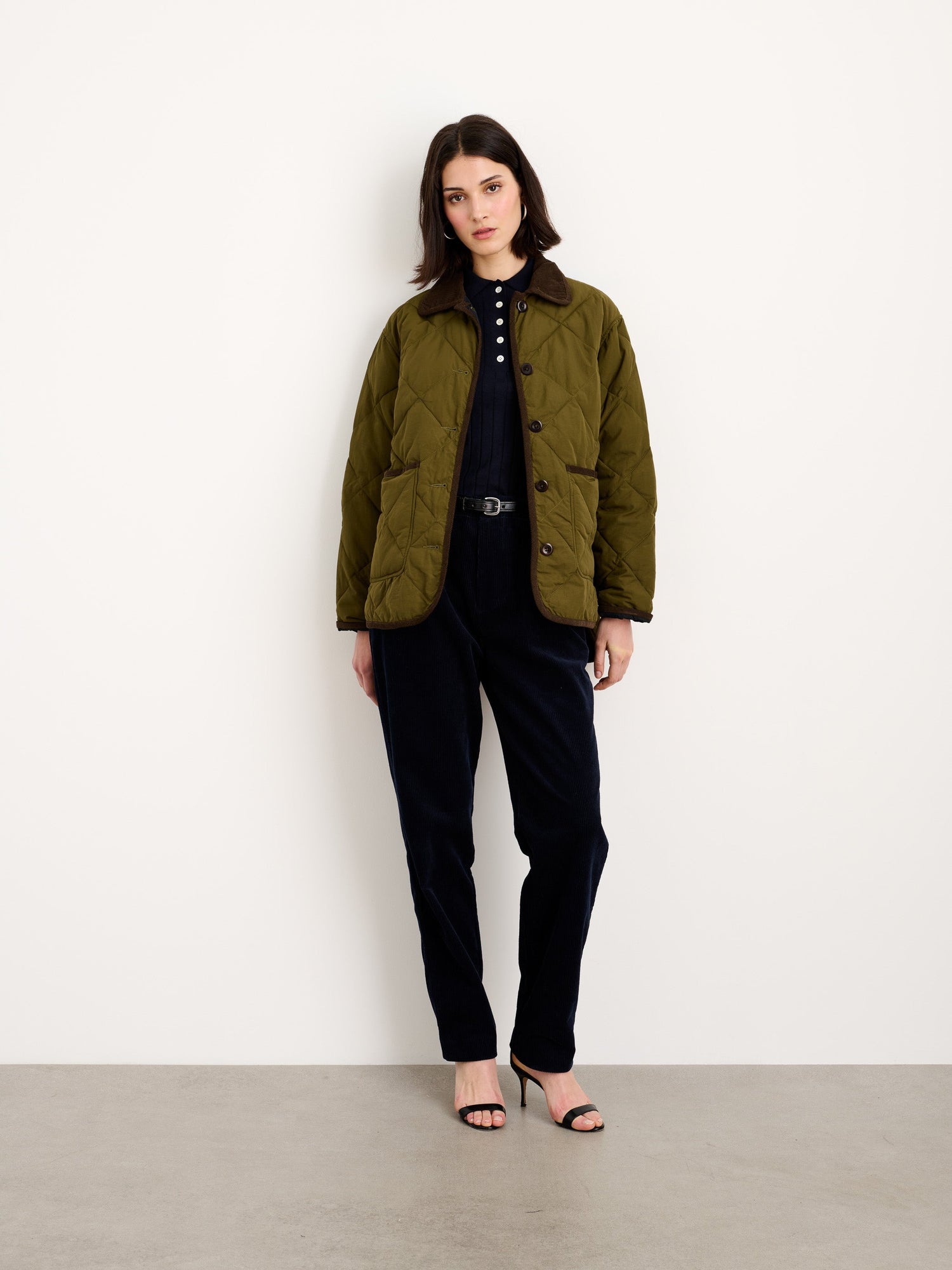 Women | Quinn Quilted Jacket | Military Green