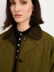 Women | Quinn Quilted Jacket | Military Green
