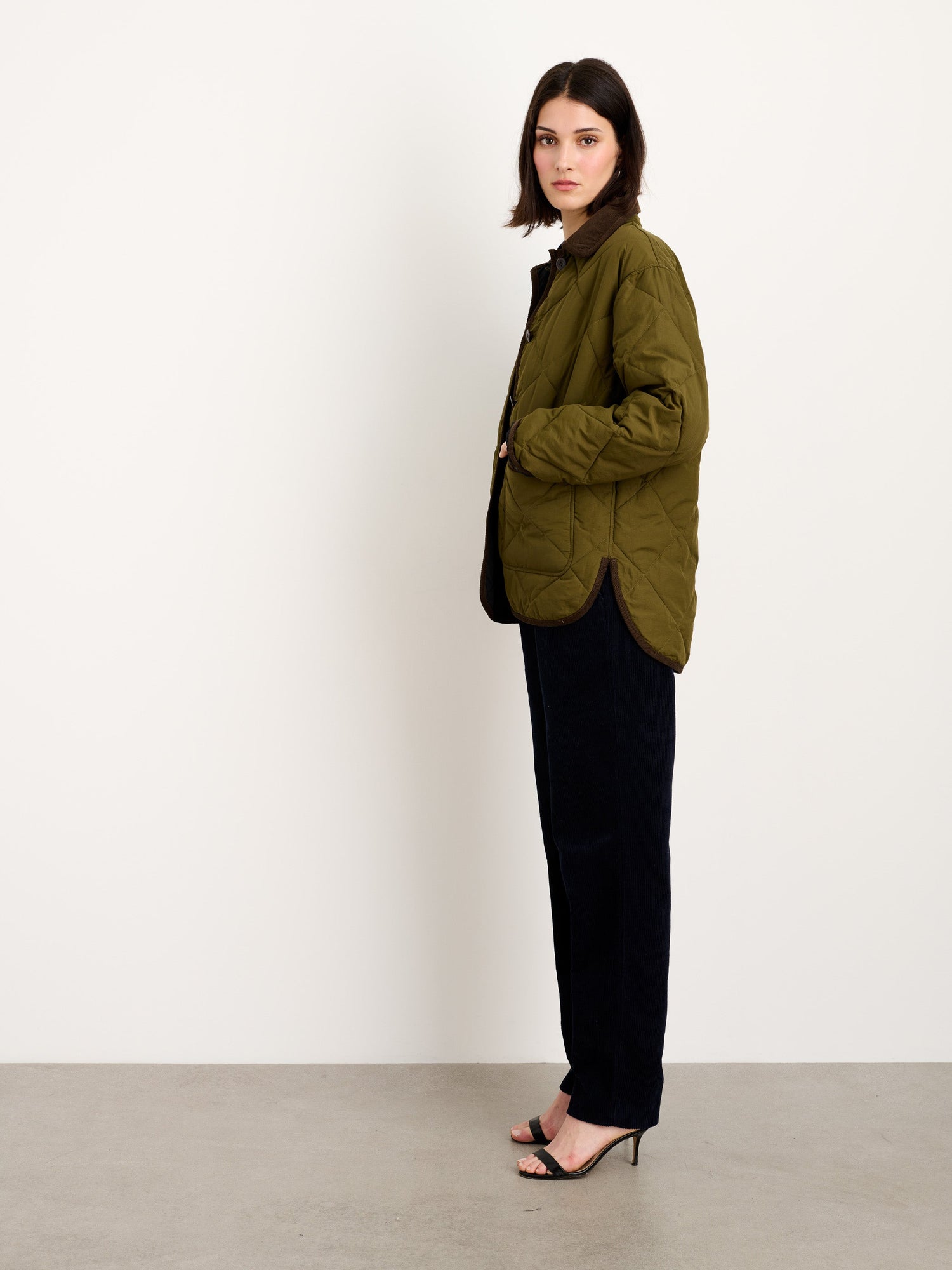 Women | Quinn Quilted Jacket | Military Green