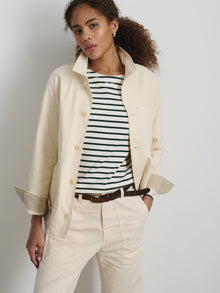Women | Britt Work Jacket | Herringbone Ecru