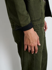 Women | Britt Work Jacket | Herringbone Military Olive