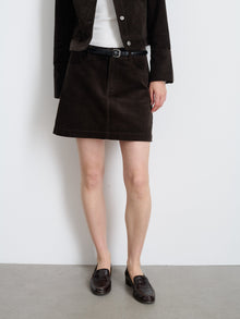 Women | Camden Skirt | Corduroy Chocolate
