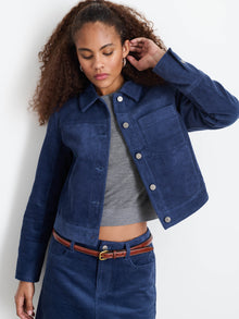 Women | Camden Jacket | Corduroy Dusty Blue