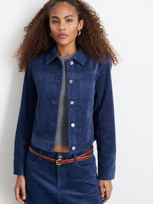Women | Camden Jacket | Corduroy Dusty Blue