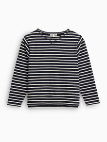 Women | Lakeside Striped Tee | Dark Navy x Natural