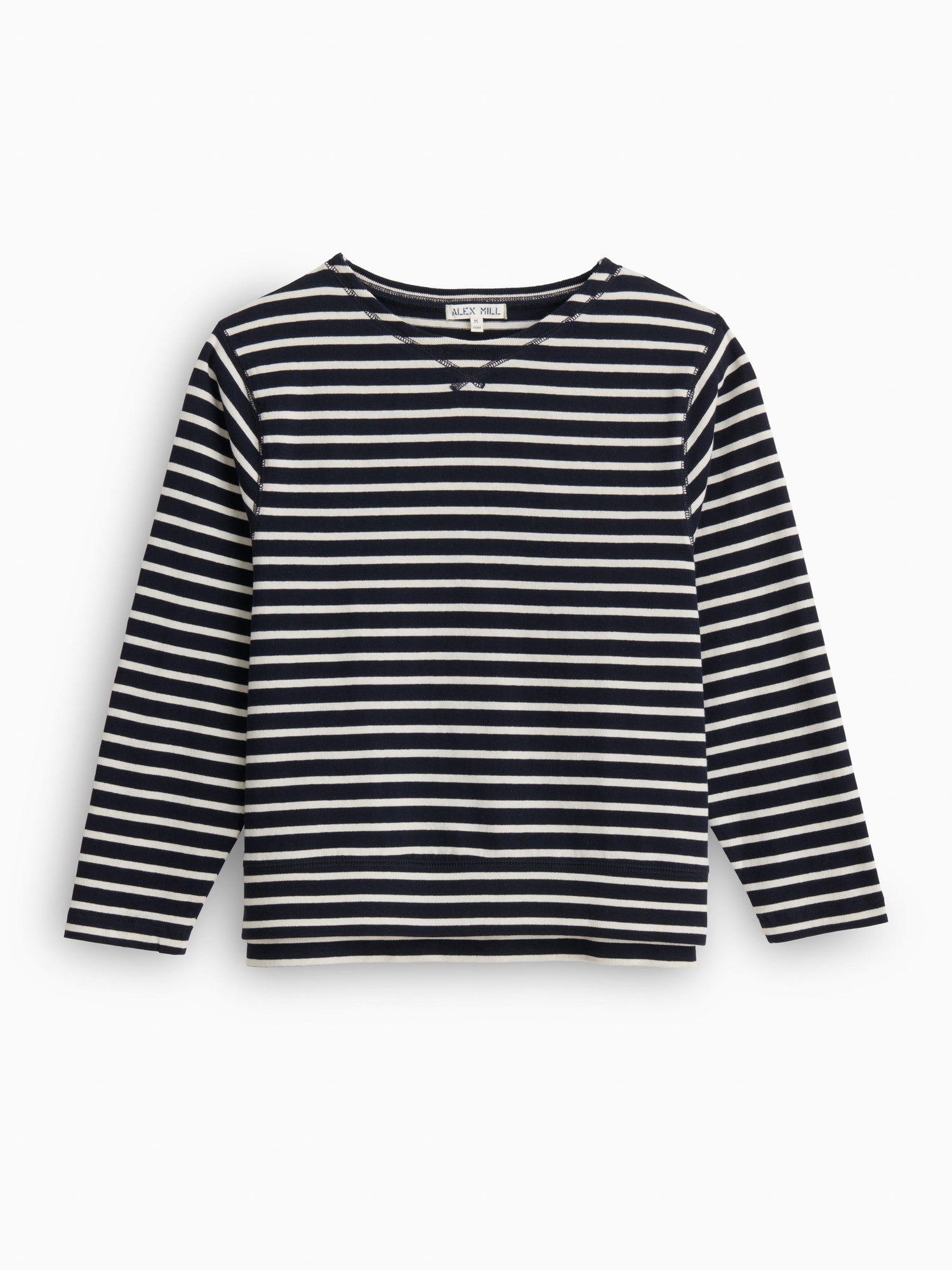 Women | Lakeside Striped Tee | Dark Navy x Natural