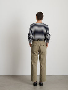 Women | Lakeside Striped Tee | Dark Navy x Natural