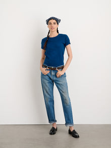 Women | Indigo Dyed Frank Tee | 40s Jersey Indigo