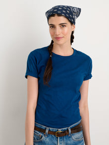 Women | Indigo Dyed Frank Tee | 40s Jersey Indigo