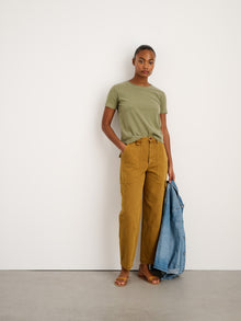 Women | The Phoebe Pant | Recycled Denim Golden Khaki