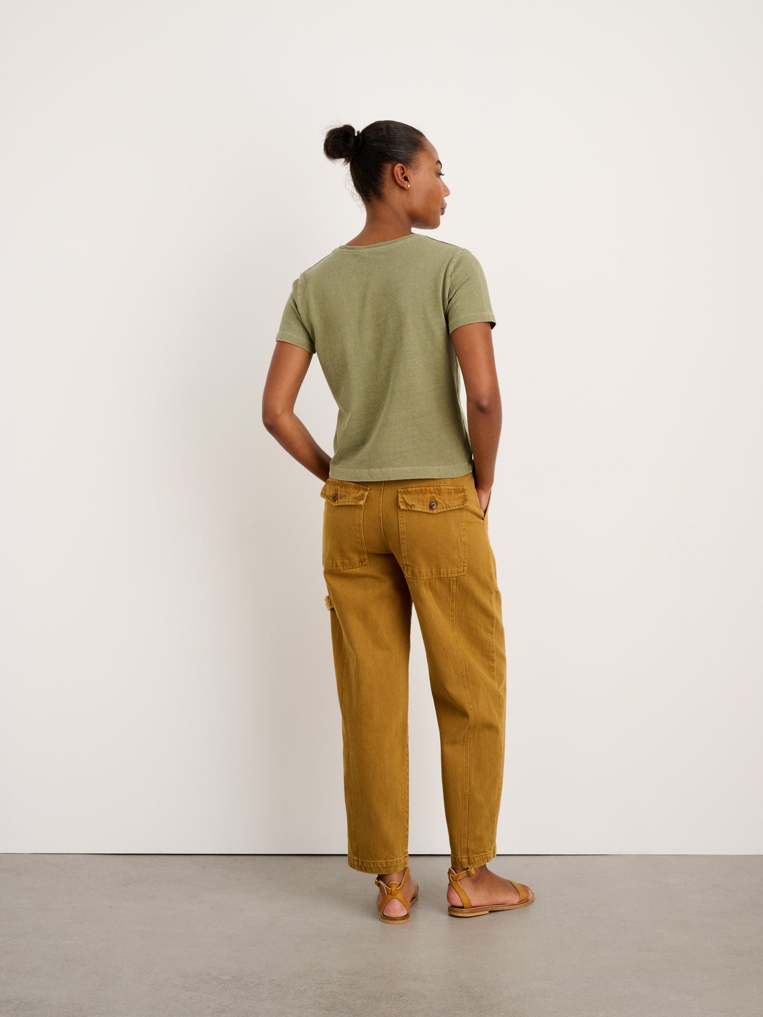 Women | The Phoebe Pant | Recycled Denim Golden Khaki