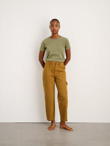 Women | The Phoebe Pant | Recycled Denim Golden Khaki