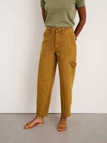 Women | The Phoebe Pant | Recycled Denim Golden Khaki