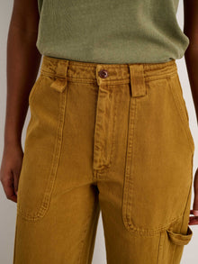 Women | The Phoebe Pant | Recycled Denim Golden Khaki
