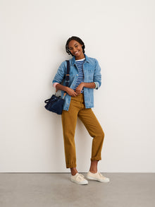 Women | Thompson Straight Leg Jean | Recycled Denim Golden Khaki