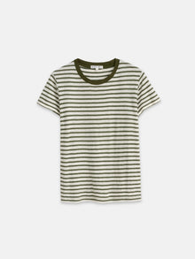 Women | Prospect Striped Tee | Linen Faded Grove x White