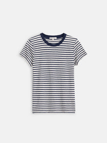 Women | Prospect Striped Tee | Linen Navy x White
