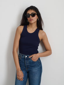Women | Everyday Rib Tank | Dark Navy