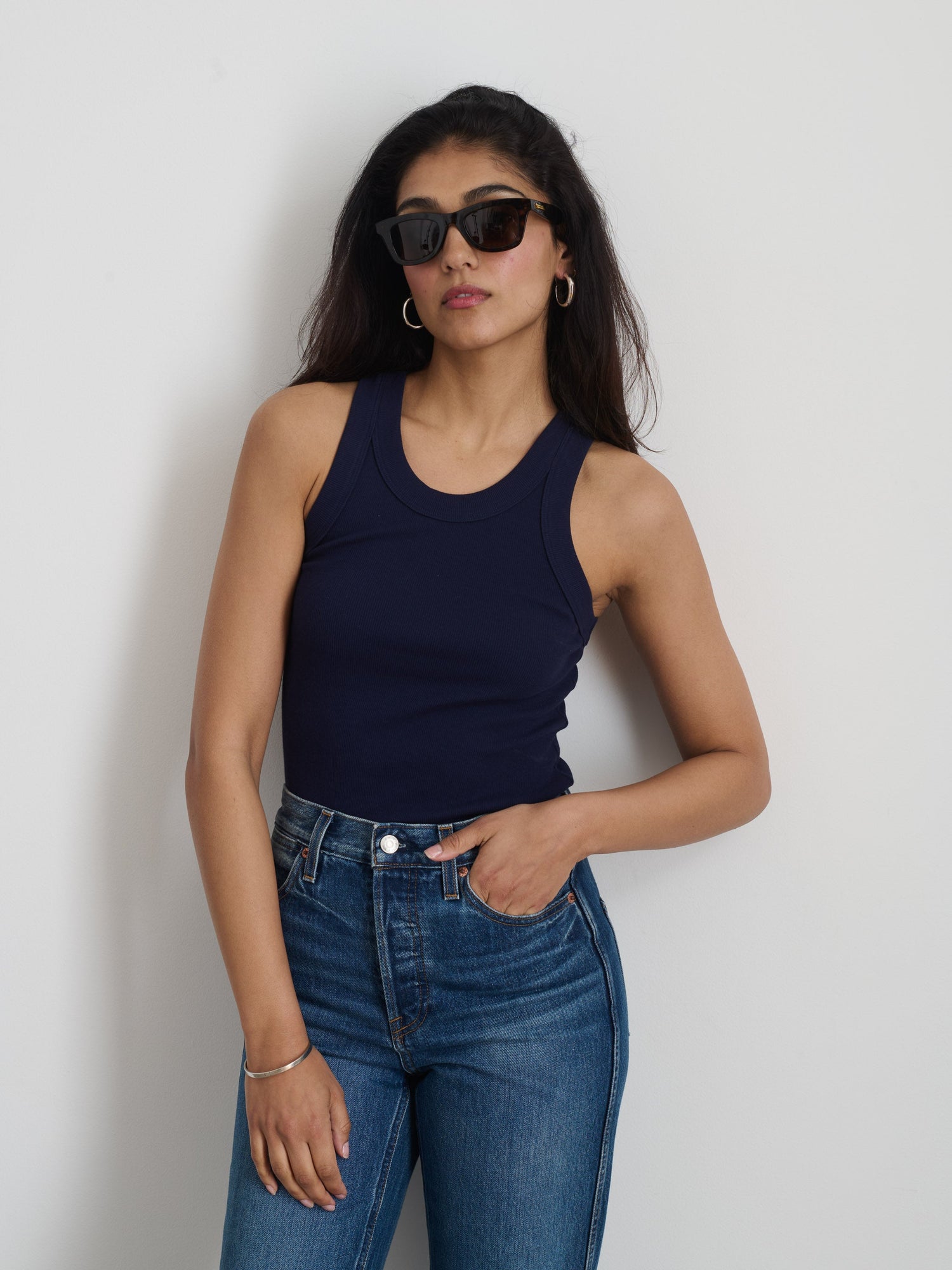 Women | Everyday Rib Tank | Dark Navy
